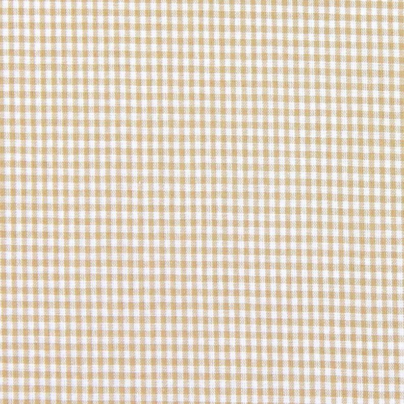 Cotton Vichy - 0,2 cm – light brown,  image number 1