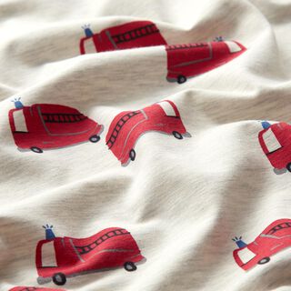 Cotton Jersey Fire trucks | by Poppy – natural, 