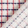 Checked chunky bouclé – white/berry,  thumbnail number 4