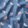 Cotton Poplin Masquerade Ball of the Birds – blue grey | Remnant 60cm,  thumbnail number 2