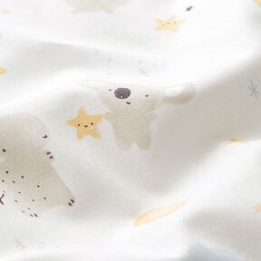 Cotton Poplin The gift of a star – offwhite | Remnant 50cm, 