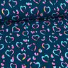 Cotton Jersey Leopard print hearts | Glitzerpüppi – midnight blue/colour mix,  thumbnail number 2