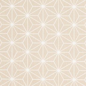 Cotton Cretonne Asanoha Japanese Stars – sand, 