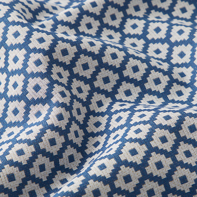 Outdoor fabric jacquard rhombus – blue,  image number 2