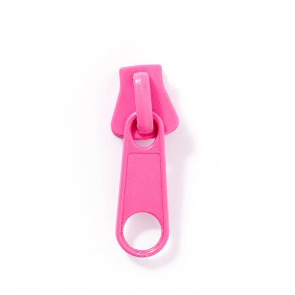 Metal Zip Pull (teeth width 8) - pink,  image number 1