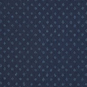 Denim cotton blend dobby – midnight blue, 