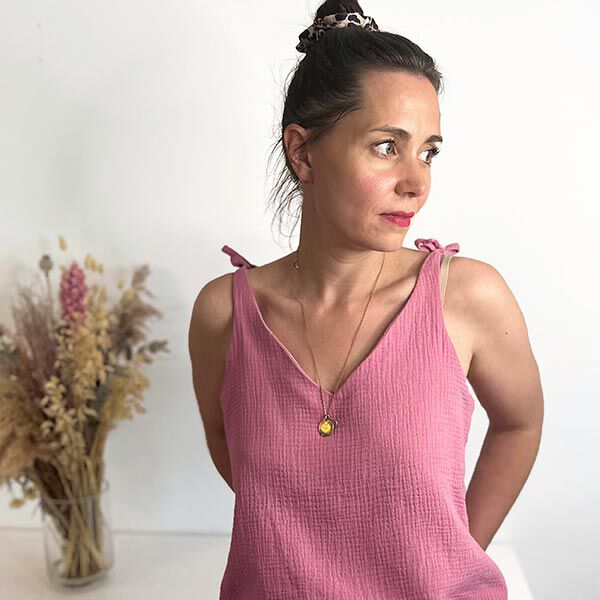 FRAU MAYA - summer top with a knot, Studio Schnittreif  | XS -  L,  image number 10