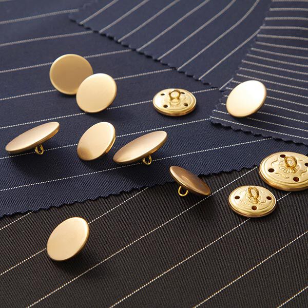 Golden button for suit sales