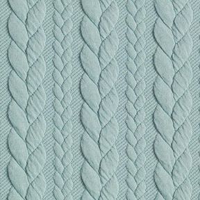 Cabled Cloque Jacquard Jersey – mint, 