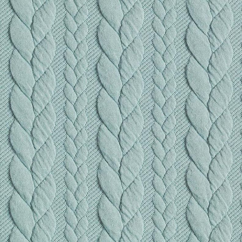 Cabled Cloque Jacquard Jersey – mint,  image number 1