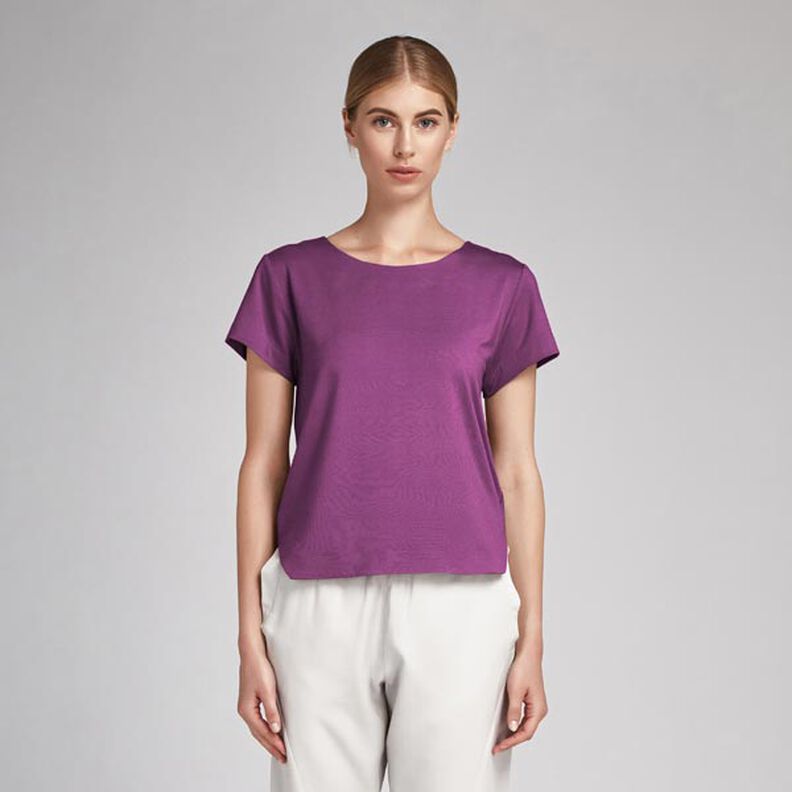 Cotton Poplin Plain – aubergine,  image number 6