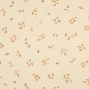 GOTS Ribbed Jersey Ditsy Flowers | Poppy Fabrics &ndash; cream/fawn, 