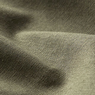 Linen Cotton Blend Plain – dark olive, 