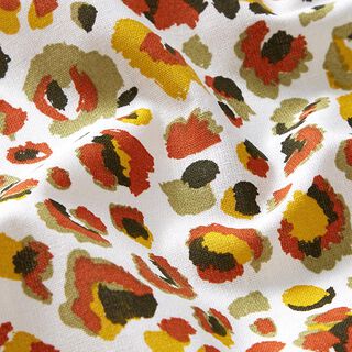 Cotton Cretonne leopard print – light khaki/white, 