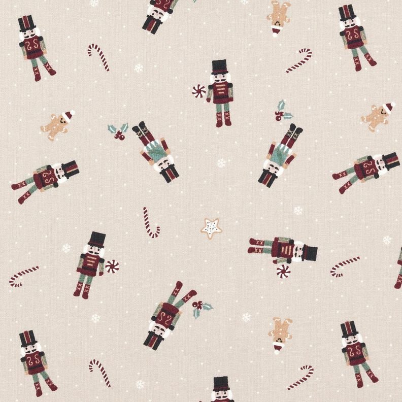 Cotton Poplin small nutcrackers – light taupe,  image number 1