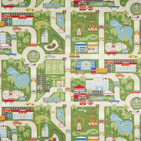 Half Panama Decor Fabric Road Landscape, 