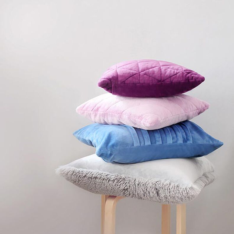 SHORTY Velour [1 m x 0,75 m | Pile: 1,5 mm] - aubergine | Kullaloo,  image number 5