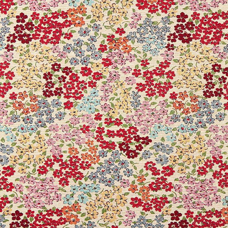 Decor Fabric Tapestry Fabric Floral Beauty – light beige/red,  image number 1