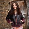 Imitation Leather Ombre | Katia Fabrics – black/burgundy,  thumbnail number 5