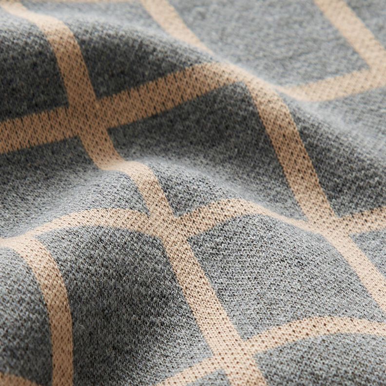 Romanit jersey plaid – grey/beige,  image number 3