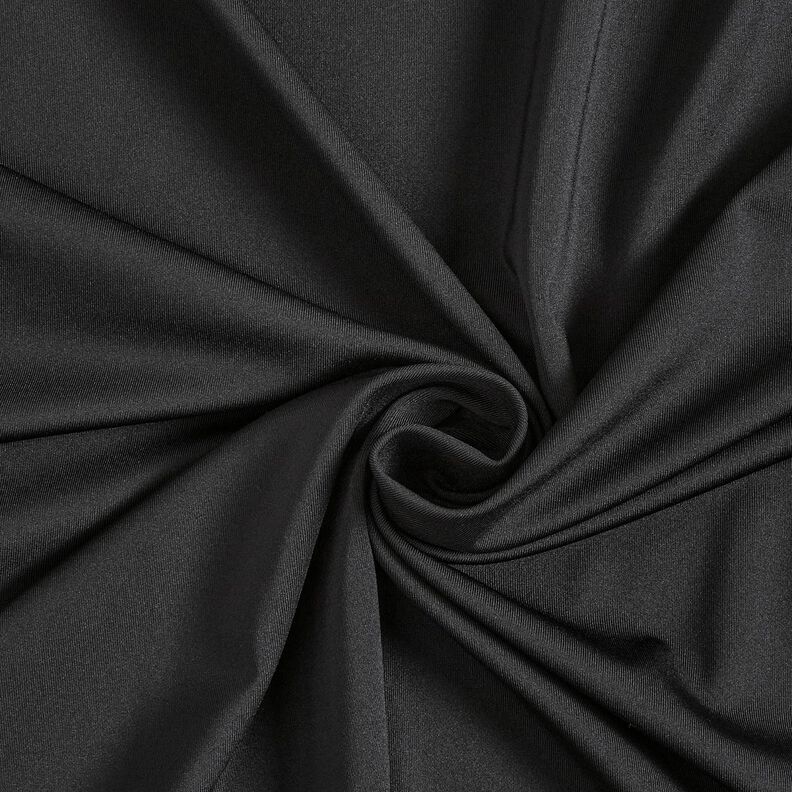 Plain sports and functional jersey – black,  image number 1