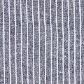Linen Cotton Blend broad stripes – midnight blue/white, 