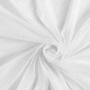Royal Glitter Tulle – white/silver, 