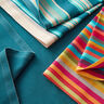 Outdoor Deckchair fabric Longitudinal stripes 45 cm – almond/petrol,  thumbnail number 6