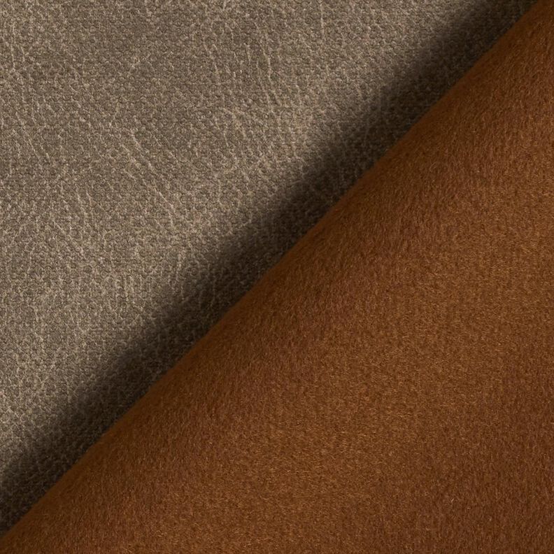 Upholstery Fabric Velvet look – dark taupe, image number 3
