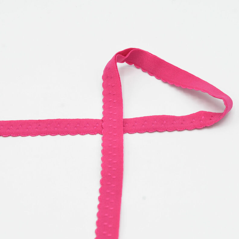 Elastic Edging Lace [20 mm] – intense pink,  image number 1