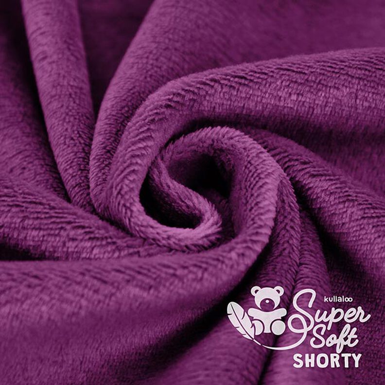 SHORTY Velour [1 m x 0,75 m | Pile: 1,5 mm] - aubergine | Kullaloo,  image number 4
