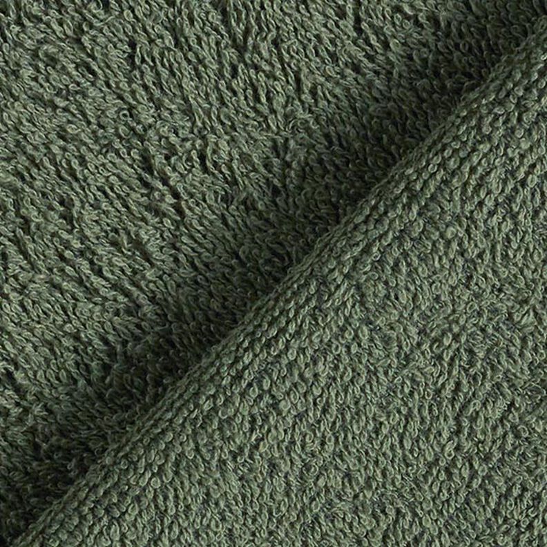 Towelling Fabric – dark olive,  image number 5