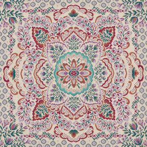 Decorative Panel Tapestry Fabric large mandala – pastel violet/light beige, 