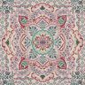 Decorative Panel Tapestry Fabric large mandala – pastel violet/light beige,  thumbnail number 1