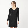 Plain Lurex Pleated Velvet – black,  thumbnail number 5