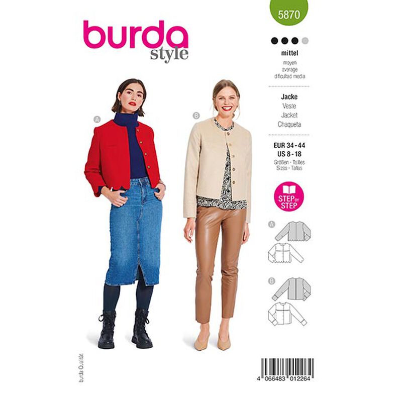 Jacket | Burda 5870 | 34-44,  image number 1