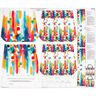 Bags Panel Canvas colourful brush dots – white,  thumbnail number 1