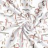 Brushed Sweatshirt Fabric abstract savanna animals – white,  thumbnail number 3