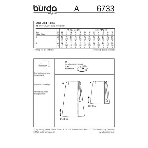 Skirt, Burda 6733,  image number 6