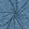 Denim Jacquard Flowers | Poppy Fabrics – denim blue,  thumbnail number 3