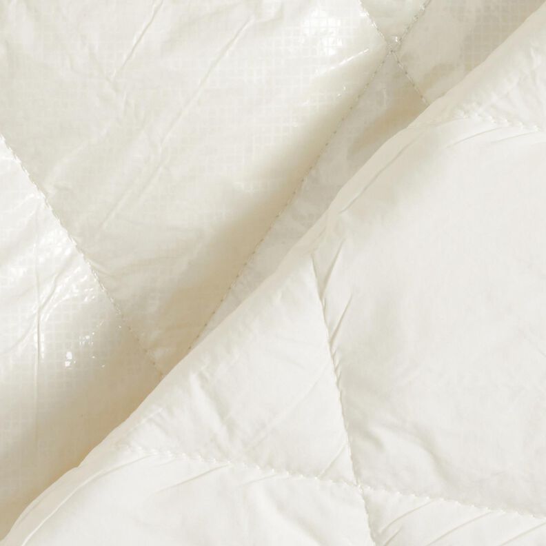 Quilted Fabric subtle sheen diamonds – ivory,  image number 4