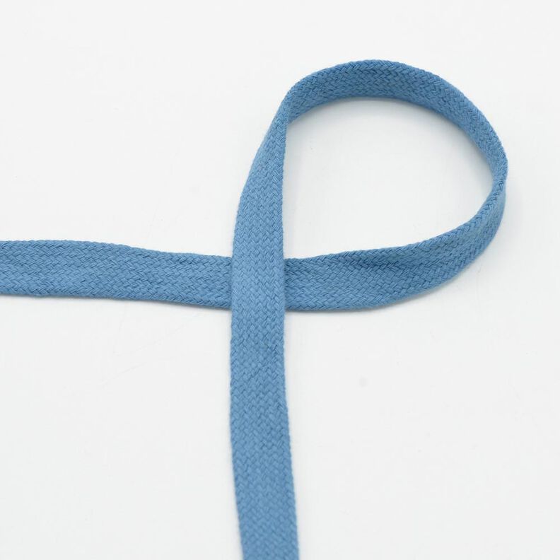 Flat cord Hoodie Cotton [15 mm] – dove blue,  image number 1