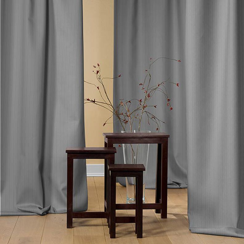 Blackout fabric Herringbone – dark grey, image number 5
