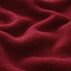 Wool fleece pure new wool Plain – burgundy, 