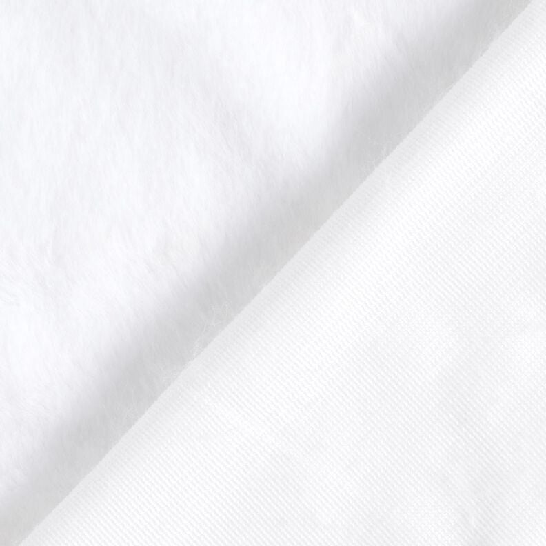 high-quality solid-color faux fur – white,  image number 3