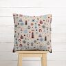 Decor Fabric Half Panama maritime classics – natural/navy blue,  thumbnail number 7
