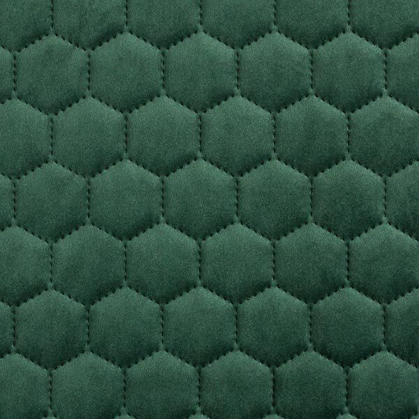 Upholstery Fabric Velvet Honeycomb Quilt – dark green,  image number 1