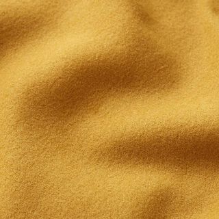 Recycled polyester coat fabric – mustard, 