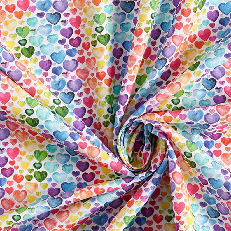 Cotton Poplin Hearts,  image number 3