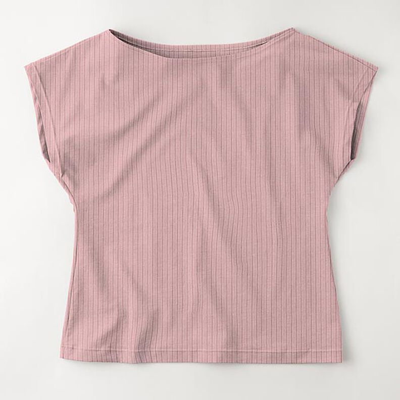 Plain ribbed jersey – dusky pink,  image number 7